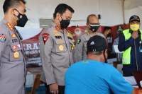 Kapolda Banten Tinjau Gerai Vaksinasi Presisi di Atas Kapal Ferry