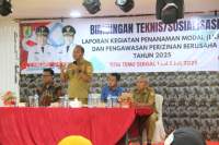 Sekdakab Sergai Suwanto Nasution buka Bimtek