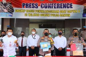 Polda Banten Ungkap 108 Kasus Penyalahgunaan Obat Terlarang
