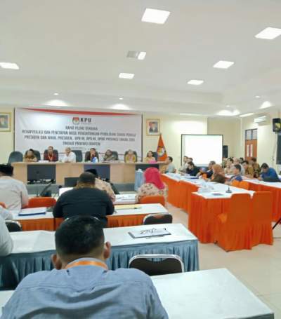 Hasil Akhir Pilpres KPU Banten, 1 Banding 7 Daerah Untuk Kemenangan Prabowo-Sandi