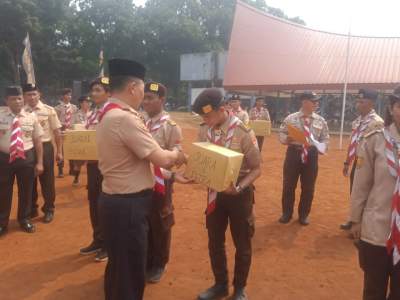 Kodim 0510/Tigaraksa Ikuti Upacara Penutupan Pramuka di Kempa I Buperta Cibubur