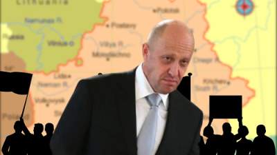 Kepala tentara bayaran Warger Yevgeny Prigozhin. (Foto: TASS) Ilustrasi: Aisyah/db