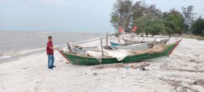 Inilah lokasi cabang olahraga voli pantai PON ke XXI Aceh - Sumatra Utara di kawasan wisata pantai cermin Theme Park.