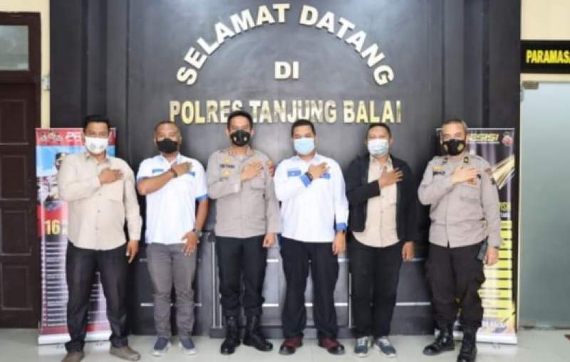 Jajaran kepolisian Polres Tanjungbalai.