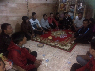 Suasana haru dirumah duka