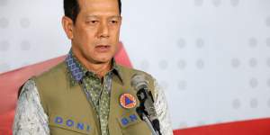 Eks Kepala Badan Nasional Penanggulangan Bencana (BNPB) Letjen TNI (Purn) Doni Monardo.