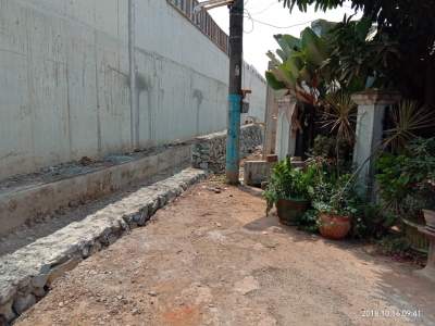 Tampak area proyek tol kunciran serpong yang dikeluhka warga (ft budi)