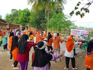 PKS Sapa Masyarakat, Ajak Senam Bersama di Taman Angsoka Kecamatan Kasemen