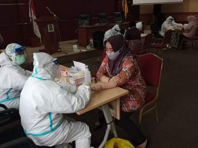 Pemkot Cilegon Rapid Test Massal Pegawainya