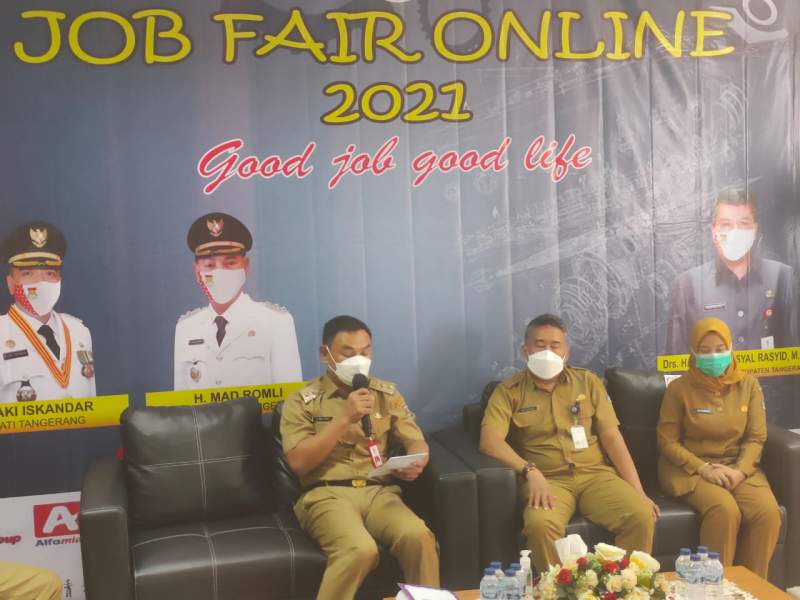 Wabup Tangerang Buka Job Fair Secara Online