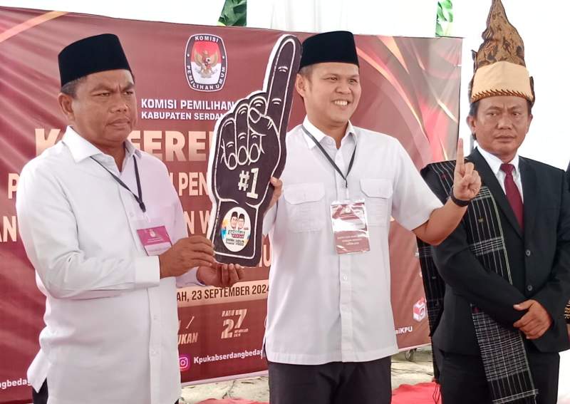 Pasangan Dambaan mendoakan nomor urut 1 pada Pilkada Serdang Bedagai 2024.