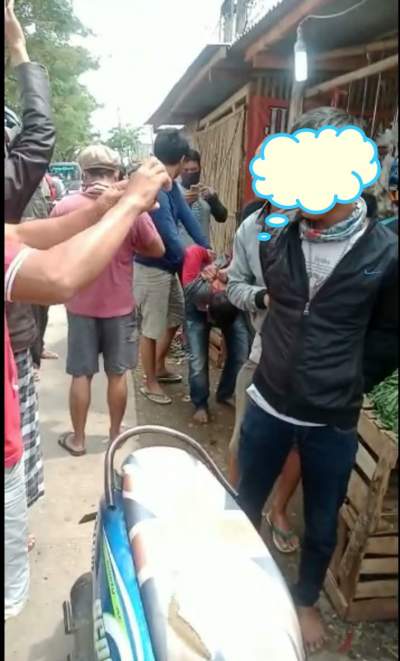 Kepergok Nyolong HP Di Siang Bolong, Dua Pelaku Babak Belur Dihajar Warga Balaraja