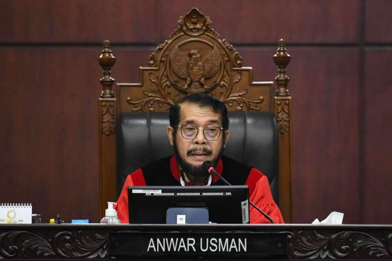Ketua Majelis Hakim Mahkamah Konstitusi (MK), Anwar Usman.