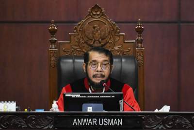 Ketua Majelis Hakim Mahkamah Konstitusi (MK), Anwar Usman.