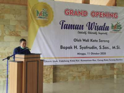 Resmikan Taman Wisata MBS di Curug, Wali Kota Serang Berharap PAD meningkat