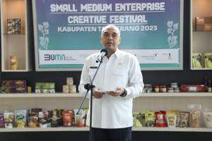 Zaki Luncurkan Small Medium Enterprise Creative Festival Kab Tangerang di Bandara