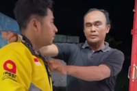 Viral Oknum Satpam Cekik Driver Ojol dengan Borgol