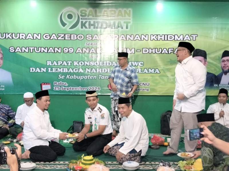 Gelar Syukuran Gazebo, PCNU Kabupaten Tangerang Gelar Santunan Yatim