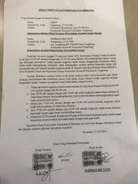 Surat Kesepakatan Antara Pendemo Dengan Armada Truk Tanah Menuai Protes
