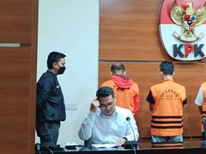 Plt Deputi Penindakan dan Eksekusi KPK, Asep Guntur, di Gedung Merah Putih KPK, Kuningan, Jakarta Selatan.