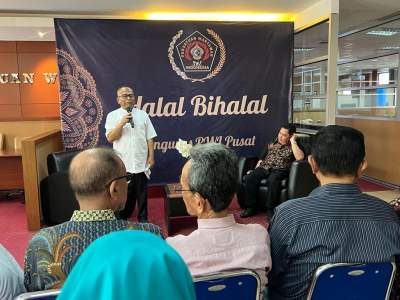 Atal S Depari Kemukakan Rencana Kongres PWI September Nanti  di Halal Bihalal PWI Pusat