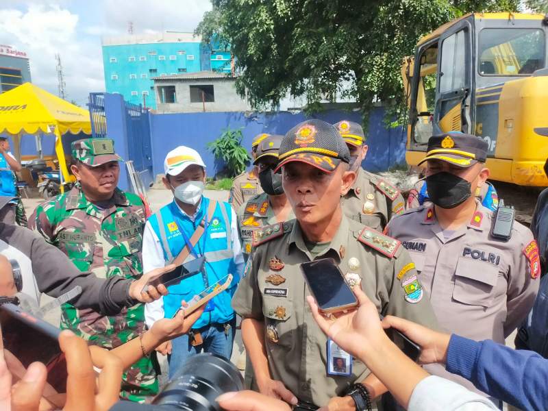 Satpol PP Kab Tangerang Segera Tertibkan PKL Jalan Puri Pasar Kemis