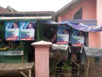 Pilbup Serang, Abdul Latif Tebar Spanduk dan Baner di Wilayah Kabupaten Serang