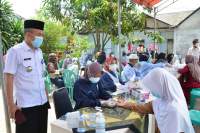 Pasca Haul di Cilongok, Warga Pasar Kemis Jalani Rapid Test