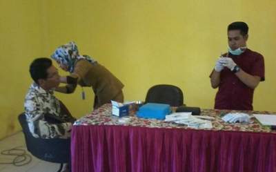 Calon Jemaah Haji Asal Lebak Divaksinasi