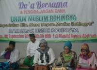 Doa bersama untuk Rohingya di Lebak.