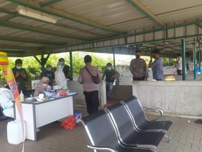 Disiplinkan Protokol Kesehatan, Polisi Gelar Operasi Yustisi di Pelabuhan BBJ Bojonegara