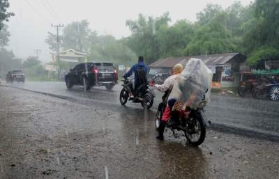 Ilustrasi bencana alam banjir.