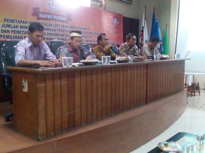 Rapat pelno KPU Kabupaten Tangerang