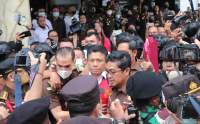 Eks Kepala Divisi Propam Polri, Ferdy Sambo, saat pelimpahan tahap II perkara dugaan pembunuhan berencana terhadap Brigadir J ke Kejaksaan Agung, Rabu, pekan lalu.