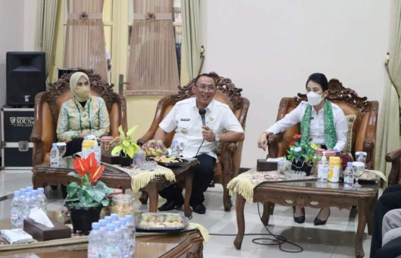 Pemkot Singkawang saat melakukan kunjungan kerja ke Kota Cilegon, Rabu (19/1/2022).