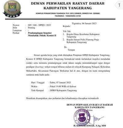 Sidak Anggota DPRD Ke Panti Pijat Plus di Citra Raya Bocor