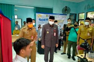 Bupati Tangerang Launching Program Disdukcapil  Goes To School