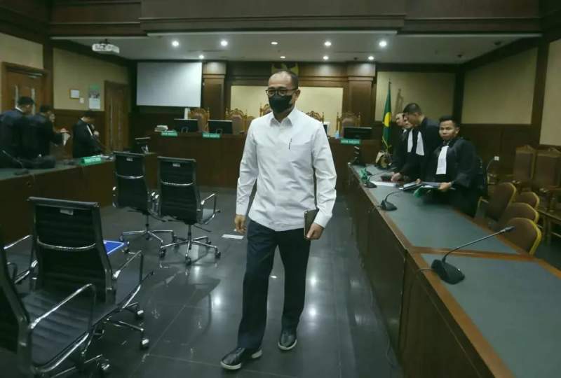  Rafael Alun Trisambodo saat menjalani persidangan di Pengadilan Tipikor di PN Jakarta Pusat.