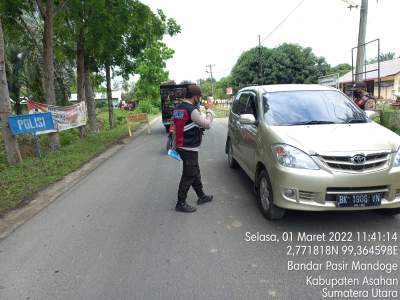 Polsek BP Mandoge Teguran Masyarakat yang Abai Prokes