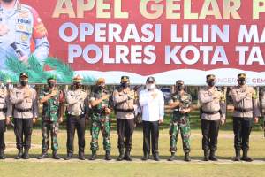 Wakil Bupati dan Kapolresta Tangerang Gelar Apwl  Pasukan Operasi Lilin
