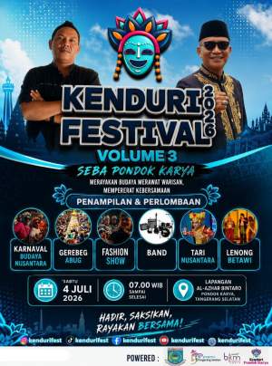 Kenduri Festival Kembali Digelar, Angkat Tema &ldquo;Seba Pondok Karya&rdquo; untuk Lestarikan Budaya dan Dukung UMKM