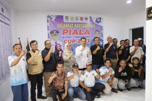 PJ Andi Ony Buka Bupati Cup 2023  di Kantor PWI Kab Tangerang