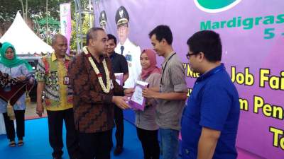 Penutupan job fair Kabupaten Tangerang 2017 di Mardi Grass, CItra Raya.