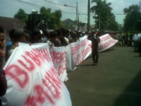 PPMC Demo Bubarkan Panitia Hijau Mukota Kadin Cilegon