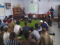 Suasana sosialissasi proyek Instalasi Pengolahan Air Limbah (IPAL) Cikupa