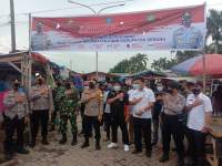 Cegah Penyebaran Covid 19, Kapolres Serang Resmikan Pasar Tangguh