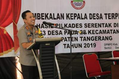 Kapolresta Tangerang Minta Kades Terpilih Tidak Korupsi Dana Desa