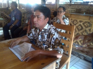 Kepala BPMPTSP Kota Tangerang Karsidi saat ditemui dirumah makan Ciganea