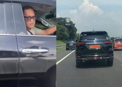 Viral video mobil Fortuner mengaku sebagai anggota TNI.