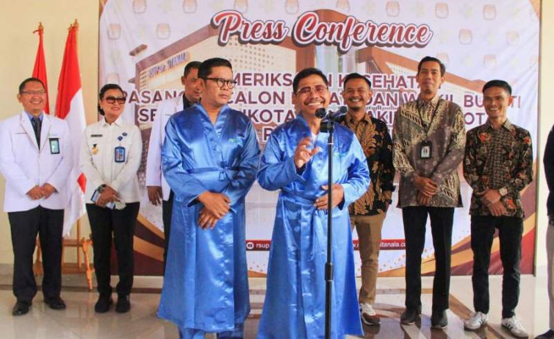 Ikuti Tahapan Pilkada, Paslon Sachrudin-Maryono Jalani MCU di RSUP dr. Sitanala